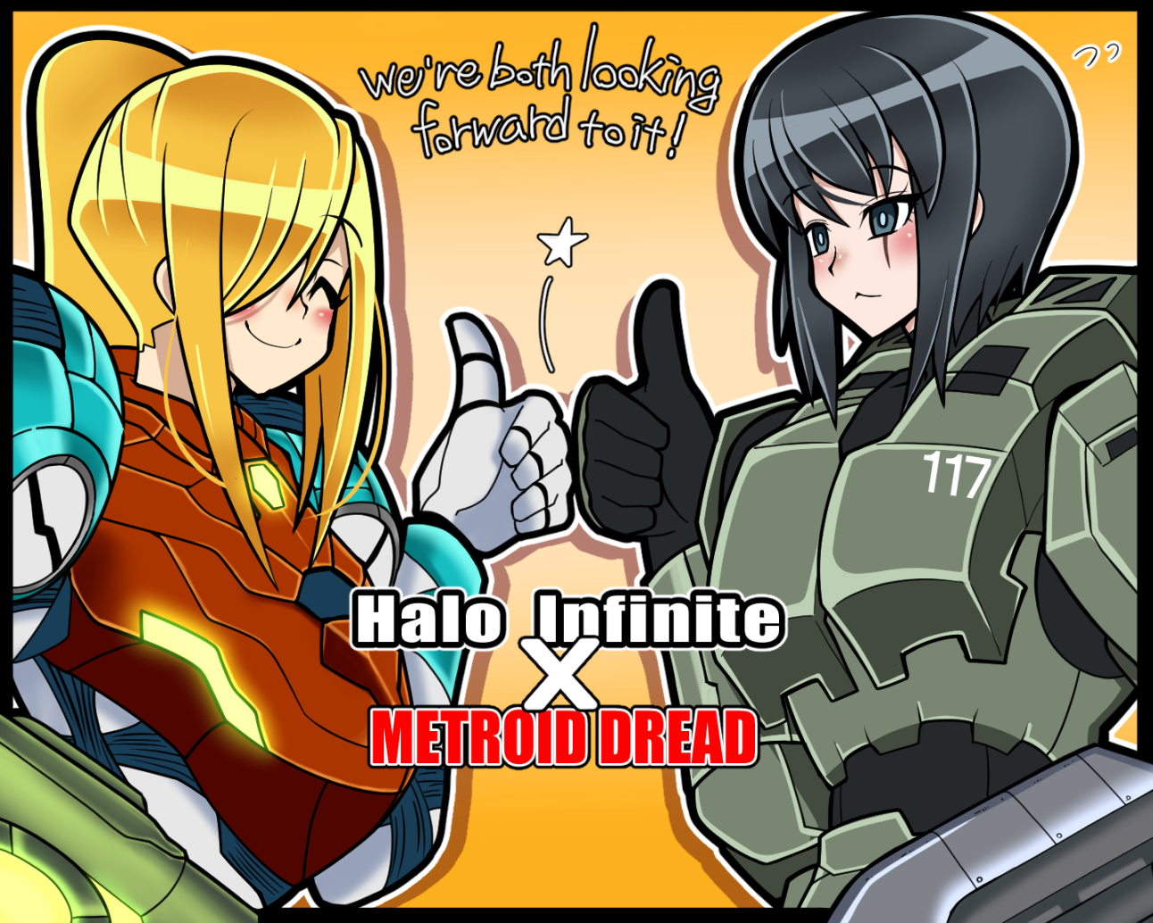 Iriomote Umineko Halo Metroid Metroid Dread Master Chief Samus Aran Armor Crossover Genderswap 9294